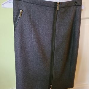 Nwot J crew wool assymetrical zipper skirt